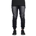 Men's Jeans Joggers Trousers Denim Pants Pocket Solid Colored Comfort Wearable Outdoor Daily Stylish Casual Black Dark Blue