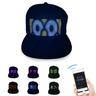 Programmable Creative RGB LED Hat Bluetooth Shining Caps Mobile APP Control Editing Words Hip Hop Electronic Prop For Halloween