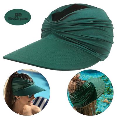 Summer Beach Sun Hat Women's Empty Top Hat 50 Sun Sun Hat Ladies Outdoor Sports Hat