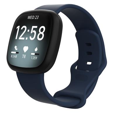 1 pcs Smart Watch Band for Fitbit Versa 3 / Fitbit Sense Silicone Smartwatch Strap Soft Breathable Sport Band Fitness Replacement Wristband