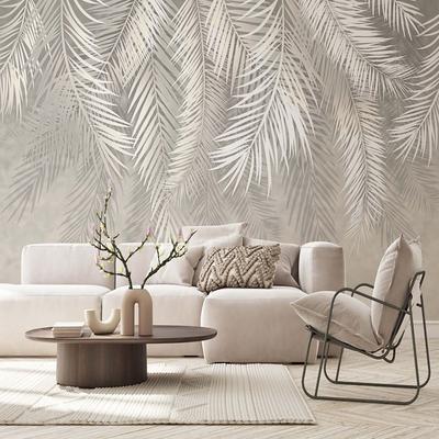 Cool Wallpapers 3D White Feather Wallpaper Wall Mural for Living Room Bedroom TV Background Canvas PVC/Vinyl Material Adhesive Required Wall Decor Home Decoratio Wall Cloth