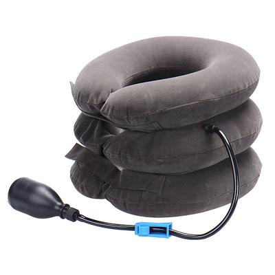 Cervical Vertebra Traction Apparatus Inflatable Massager Cervical Vertebra Cervical Bracket Domestic Medical Three-Layer Full Velvet Cervical Traction Device