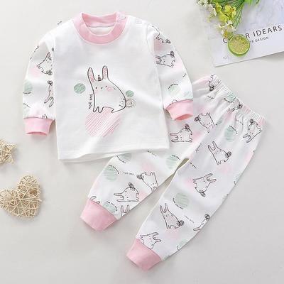 Kids Boys 2 Pieces T-shirt Pants Long Sleeve Owl A01 A02 Animal Cartoon Crewneck Summer Spring Basic Home 3-7 Years