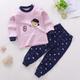 Kids Boys 2 Pieces T-shirt Pants Long Sleeve Owl A01 A02 Animal Cartoon Crewneck Summer Spring Basic Home 3-7 Years