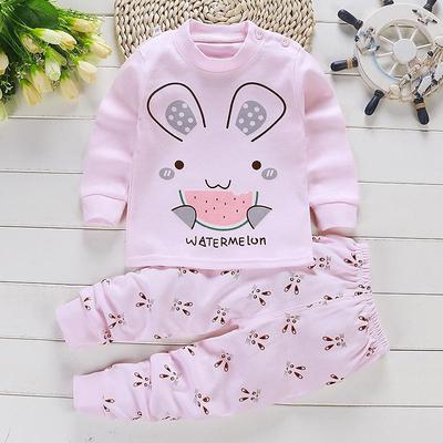 Kids Boys 2 Pieces T-shirt Pants Long Sleeve Owl A01 A02 Animal Cartoon Crewneck Summer Spring Basic Home 3-7 Years