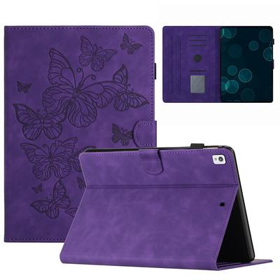 Tablet Case Cover For Apple Mini 11 iPad Air 5th 4th 10.9 ipad 9th 8th 7th Generation 10.2 inch iPad Air 3rd 10.5'' with Stand Holder Flip Card Holder Butterfly Solid Colored TPU PU Leather