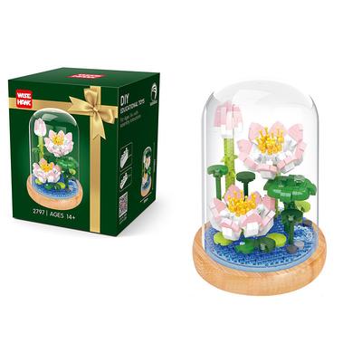 Women's Day Gifts Building Blocks,Create Beautiful Flower Bouquets with this 1pc Flower Building Kit - Perfect for Adults Kids! Mother's Day Gifts for MoM