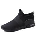 Men's Loafers Slip-Ons High Top Sneakers Comfort Shoes Running Fitness Cross Training Shoes Walking Sporty Casual Athletic Mesh Loafer Black White Red Fall