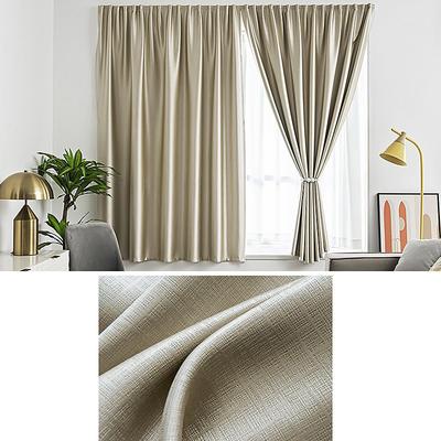 Punch Free Velcro Blackout Curtain for Living Room Bedroom Window Curtain Easy Install Drapes Blinds Kitchen Window(Widthheight)