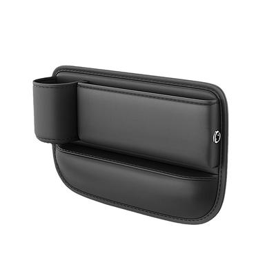 Multifunction Seat Gap Storage Bag For Car Seat Gap Filler With Phone Cup Holder PU Leather Car Interior Crevice Organizers Box