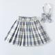 Kids Girls' Skirt Red Plaid Solid Colored Pleated Spring Summer Basic School 3-12 Years