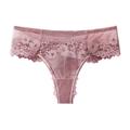 Women's Mesh Lace Basic Fashion Lace Pure Color Sexy Panties Basic Panties Micro-elastic Low Waist Blushing Pink S