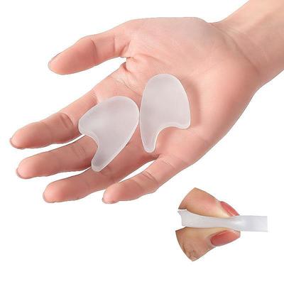 2 pcs Silicone Toe Separators for Pain Relief – Soft Gel Toe Spacers for Bunions, Overlapping Toes, and Foot Alignment