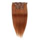 Clip In Hair Extensions Remy Human Hair Clip On Hair Extensions 7 Pcs 100 g Pack Straight Blonde 14-24 inch Hair Extensions