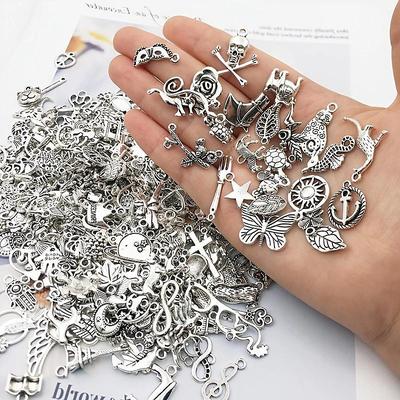 300Pcs/Set Alloy Tibetan Silver Pendant Earrings Small Pendants Diy Jewelry Accessories