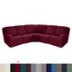L Shape Sectional Couch Cover Recliner Sofa Covers Corner Sofa Stretch Reclining Slipcover Washable(4 Backrest Cover,4 Seat Cover,1 Coner Sofa Cover, 2 Armrest Cover)