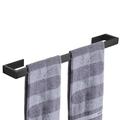 Bathroom Accessory Set, Self-adhesive Matte Black Stainless Steel Hardware Include Robe Hook, Towel Bar, Towel Holder, Toilet Paper Holder,for Home and Hotel