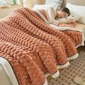 Cozy Sherpa Blanket Double Layer Thickened Nap Blanket With Bean Velvet Blanket Flannel Small Blanket Bed Sheet Coral Velvet Cover Blanket Sofa Blanket