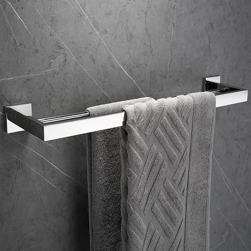 Wall Mounted Towel Rail Towel Rack Holder for Bathroom,Stainless Steel Tower Bar Bathroom Hardware Accessories Towel Bar 30-60cm(Black/Chrome/Golden/Brushed Nickel)