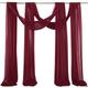 Sage Green Wedding Arch Drapes Chiffon Fabric Drapery Sheer Backdrop Curtains for Party Ceremony Arch Stage Decorations