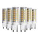 6pcs G9 9W 76LED 2835SMD Corn LED Lamp Bulb Warm Cool Natural White AC110-240V 75W Halogen Bulb Equivalent 750lm Non Flicker