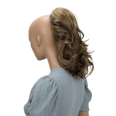 Hairpiece Ponytail Extensions Voluminous Wavy Blond Mix H136