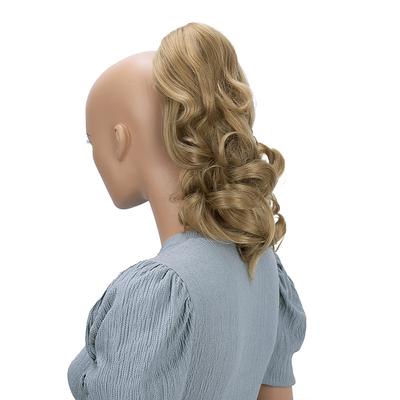 Hairpiece Ponytail Extensions Voluminous Wavy Blond Mix H136