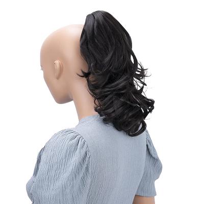 Hairpiece Ponytail Extensions Voluminous Wavy Blond Mix H136