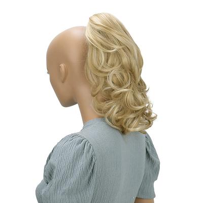 Hairpiece Ponytail Extensions Voluminous Wavy Blond Mix H136