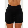 Women's Shorts Leggings Biker Shorts Solid Color Short Stretchy Mid Waist Workout Daily Weekend Black White S M Spring Summer