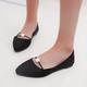 Women's Flats Pink Shoes Comfort Shoes Daily Flat Heel Pointed Toe Minimalism Suede Loafer Black Pink Green