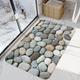 Smooth Pebbles Series Digital Printing Floor Mat Modern Bath Mats Nonwoven / Memory Foam Novelty Bathroom