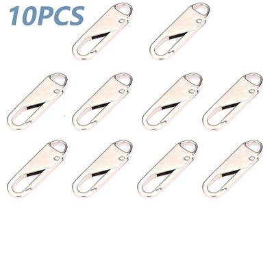 10pcs Universal Zipper Puller Detachable Zipper Head Instant Zipper Repair Kits For Zipper Slider DIY Sewing Craft Sewing Kits Zippers