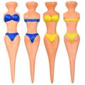 1pc Funny Golf Tee Random Color Lady Bikini Girl Golf Tee, Pinup Lady Girl Golf Tee - Women Girl Golf Tee, Plastic Pinup Golf Tee, Home Women's Golf Tee for Golf Training