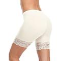 Women's Underwear Shorts Modal Solid Colored Nude Black Casual Short Casual Daily