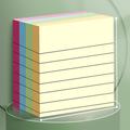 Plain Color Sticky Notes 200Sheets Note Office Note Paper Horizontal Line Note Sticker Large And Medium Size Note Can Be Written And Pasted N Times, Back to School Gift