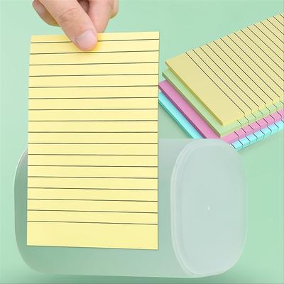 Plain Color Sticky Notes 200Sheets Note Office Note Paper Horizontal Line Note Sticker Large And Medium Size Note Can Be Written And Pasted N Times, Back to School Gift