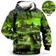 Men's Plus Size Pullover Hoodie Sweatshirt Big and Tall 3D Print Hooded Print Long Sleeve Spring Fall Fashion Streetwear Basic Comfortable Daily Wear Vacation Tops