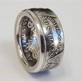 coin ring handcraft rings vintage handmade from morgan dollar silver plated copy coin1878 eagle silver plated us size 9-16#