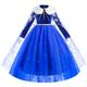 Frozen Fairytale Princess Elsa Flower Girl Dress Theme Party Costume Tulle Dresses Girls' Movie Cosplay Cosplay Halloween Blue Dress Halloween Carnival Masquerade Polyester World Book Day Costumes