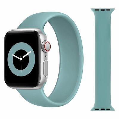 Solo Loop Compatible with Apple Watch band Waterproof Elastic Adjustable Soft Silicone Strap Replacement Wristband for Series 8 7 6 5 4 3 2 1 SE