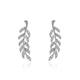 1 Pair Stud Earrings Mismatch Earrings For Women's Birthday Party Evening Gift Alloy Vintage Style Fashion Leaf Diamond