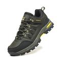 Men's Trainers Athletic Shoes Sneakers Sporty Look Trekking Shoes Hiking Walking Sporty Casual Outdoor Athletic PU Non-slipping Wear Proof Lace-up Black Army Green Gray Fall Winter
