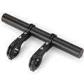 bicycle handlebar extension, 20cm multifunction double bike handlebar extender aluminum alloy bracket extension flashlight holder bicycle accessories with screwdriver for bicycle speedometer light