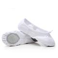 Women's Ballet Shoes Practice Flat Sneaker Practice Gore Elastic Band Slip-on Kid's Black White Red