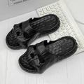 Men's Slippers Beach Slippers Casual Beach Daily Beach EVA Waterproof Breathable Loafer Black White Khaki Summer