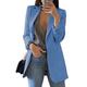 Women's Blazer Open Front Business Office Blazer Outfit with Pocket Casual Clean Fit Formal Spring