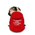 Dog Hoodie With Letter Print Text memes Dog Sweaters for Large Dogs Dog Sweater Solid Soft Brushed Fleece Dog Clothes Dog Hoodie Sweatshirt with Pocket