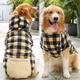 Dog Cat Hoodie Pet Pouch Hoodie Plaid Fashion Cute Outdoor Casual Daily Winter Dog Clothes Puppy Clothes Dog Outfits Soft Black / Red Black White Costume for Girl and Boy Dog Polyester XS S M L XL 2XL