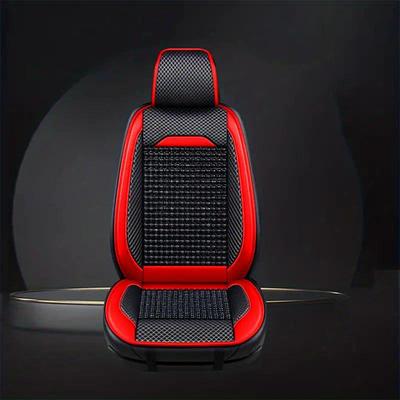 Summer Wood Beads Car Cushion Breathable Beads Car Seat Cushion Single Seat Four Seasons General Cool Cushion Single Piece